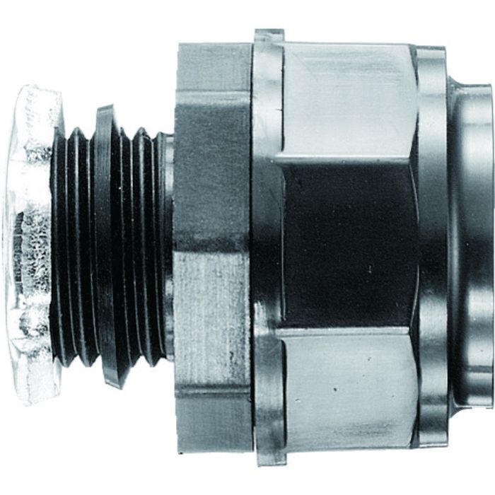 SANKEI ケイフレックス用 コネクタ ノックアウト接続用 樹脂性/黒色品 管用平行おねじ付き(Tcode:1585742)