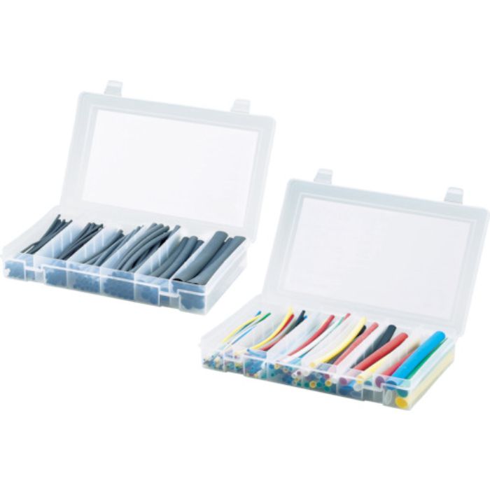 PANDUIT 熱収縮チューブ キットボックス サイズコンビネーション 黒(Tcode:3908054)