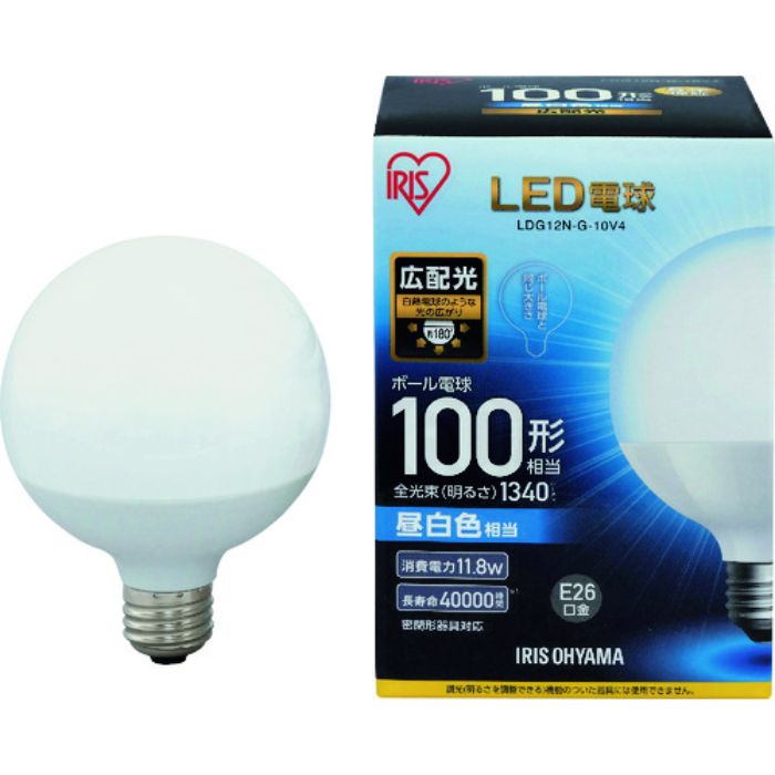 IRIS LED電球 ボール電球タイプ 100形相当 昼白色 1340lm(Tcode:1256786)