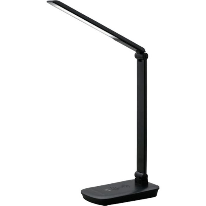 IRIS 537197 LEDデスクライト Qi充電シリーズ 平置きタイプ 調光 ブラック(Tcode:3632475)