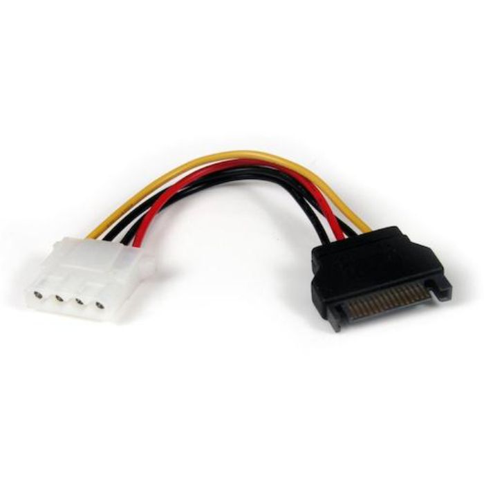 スターテック PC電源ケーブル/LP4 - SATA変換/15cm/4-15ピン/オス・メス(Tcode:4929788)