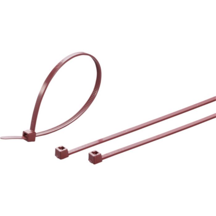 ヘラマンタイトン インシュロックタイ メタルコンテントタイ (100本入) あずき 幅4.8mm(Tcode:1180199)