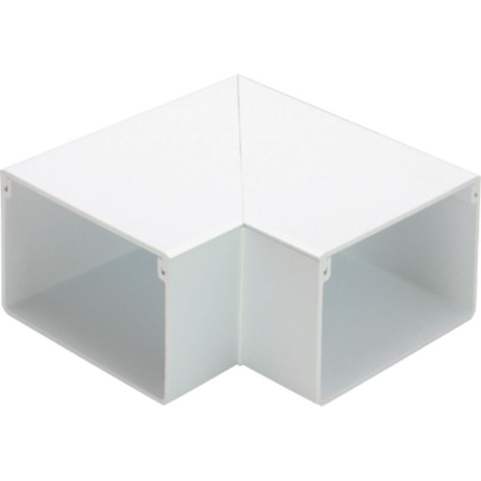 マサル エムケーダクト付属品 平面マガリ 6号 ホワイト(Tcode:1200383)