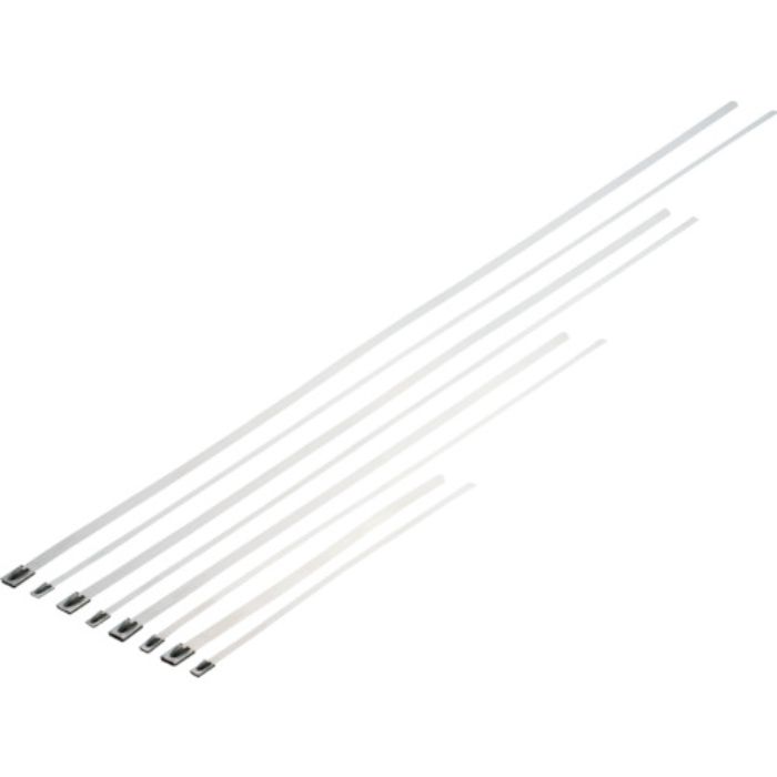 PANDUIT MLTタイプ 自動ロック式ステンレススチールバンド SUS304 幅4.6mm 長さ363mm 100本入り MLT4S-CP(Tcode:2521717)