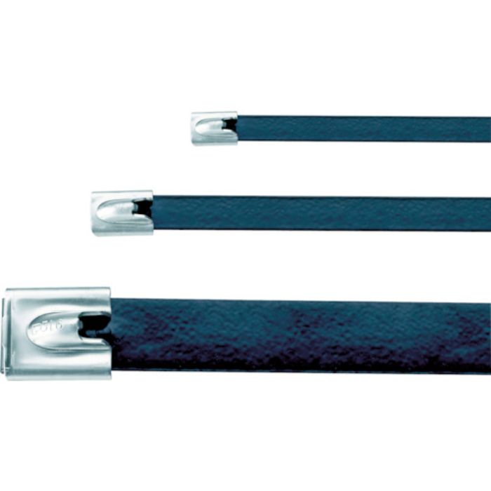 PANDUIT MLTタイプ フルコーティングステンレススチールバンド SUS316 黒 幅8.1mm 長さ201mm 50本入り MLTFC2H-LP316(Tcode:4774752)