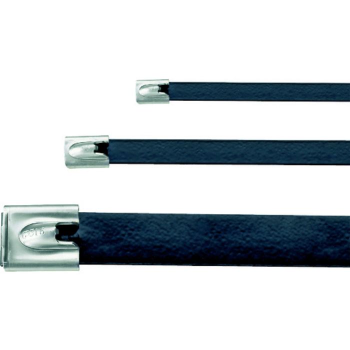 PANDUIT MLTタイプ フルコーティングステンレススチールバンド SUS316 黒 幅12.9mm 長さ434mm 50本入り MLTFC4EH-LP316(Tcode:7311257)