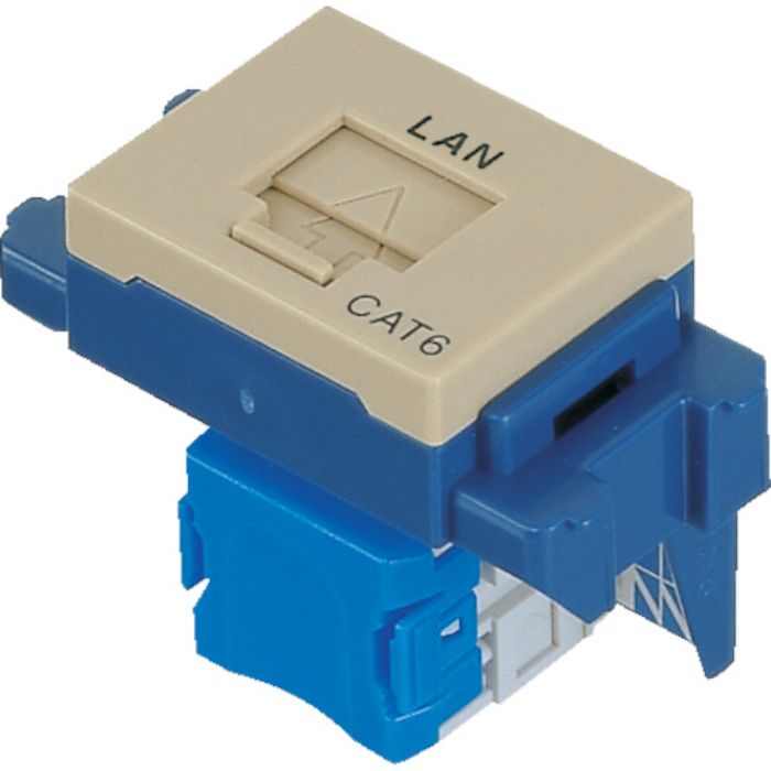 Panasonic ぐっとすシリーズ情報モジュラジャック CAT5E 埋込型 利休色(Tcode:7999429)