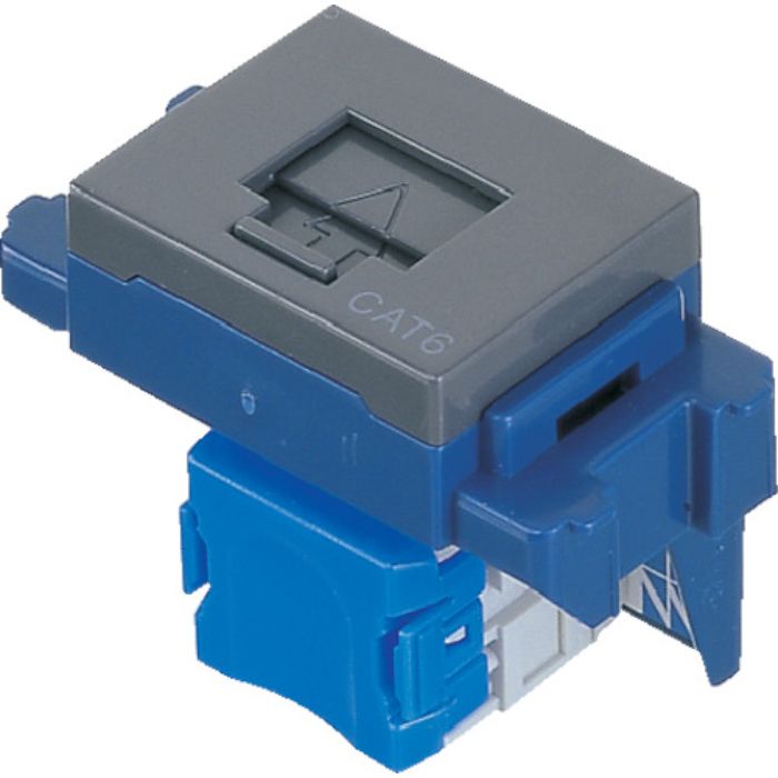 Panasonic ぐっとすシリーズ情報モジュラジャック CAT5E 埋込型 グレー(Tcode:7999445)