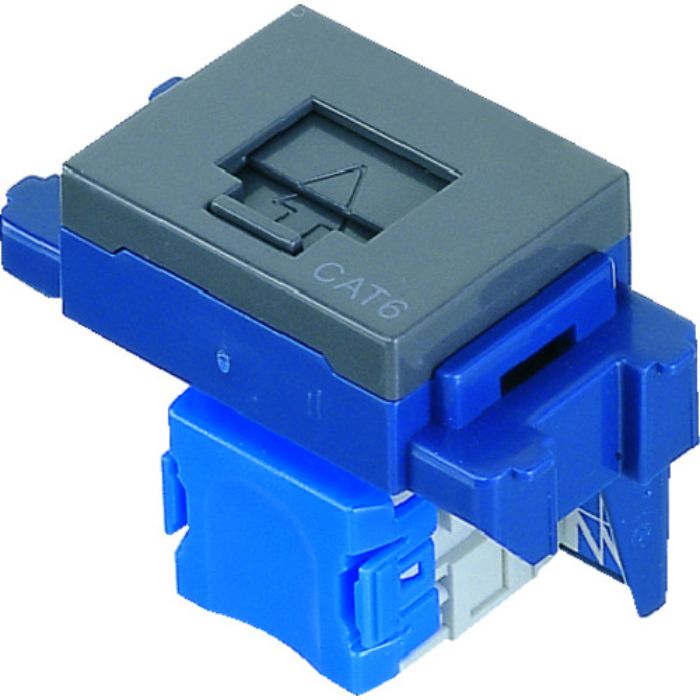 Panasonic ぐっとすシリーズ情報モジュラジャック CAT6 埋込型 グレー(Tcode:7999585)