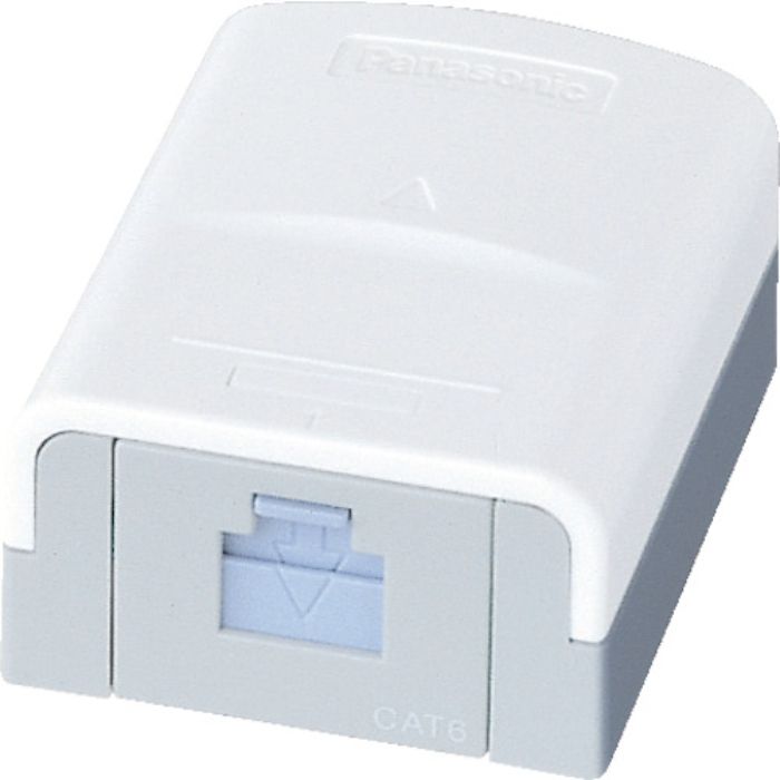 Panasonic ぐっとすシリーズ情報モジュラジャック CAT6 露出1コ口(Tcode:7999631)