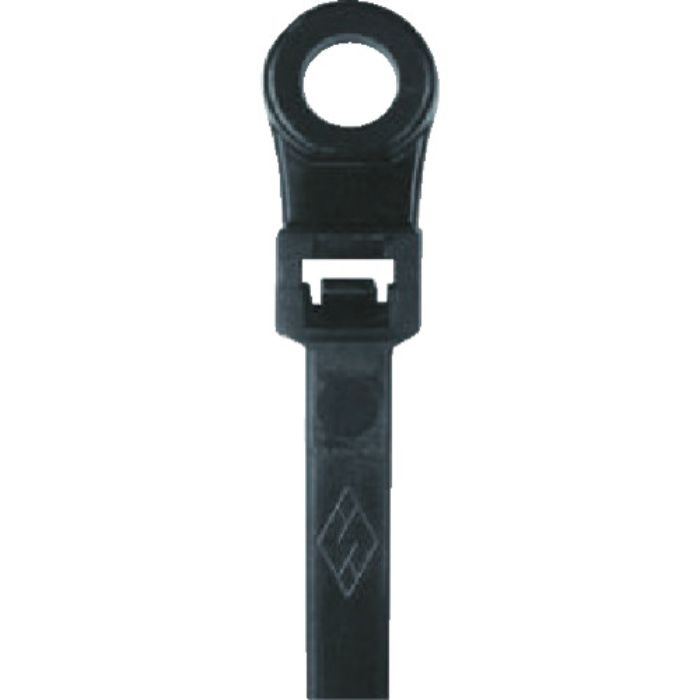SapiSelco ケーブルタイ マウントタイプ 4.5mm×200mm クロ 100本(Tcode:8190195)