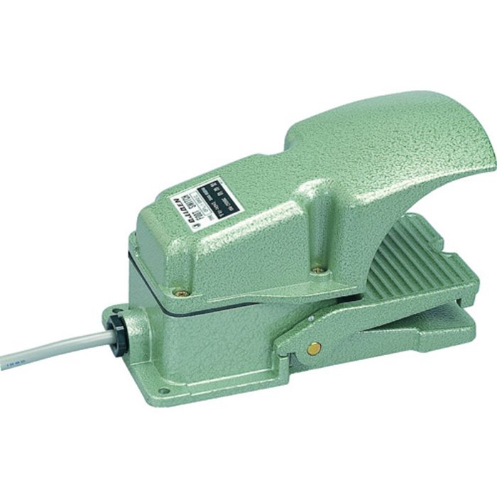 オジデン フットスイッチ 産業用防雨形・保護カバー付 定格6A-250VAC(Tcode:3259072)