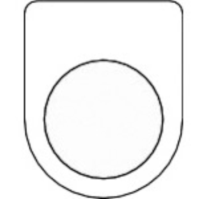 TRUSCO スイッチ銘板 無地 φ22.5(5枚入り)(Tcode:2575133)