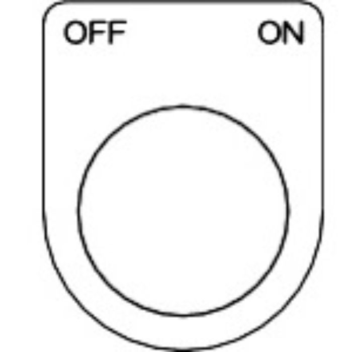 TRUSCO スイッチ銘板 OFF ON 黒 φ30.5(5枚入り)(Tcode:2575090)