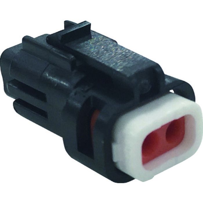 TRUSCO 防水コネクタ ソケットハウジング (10個入)芯数2 被覆外径φ1.0〜1.3 黒(Tcode:2076679)