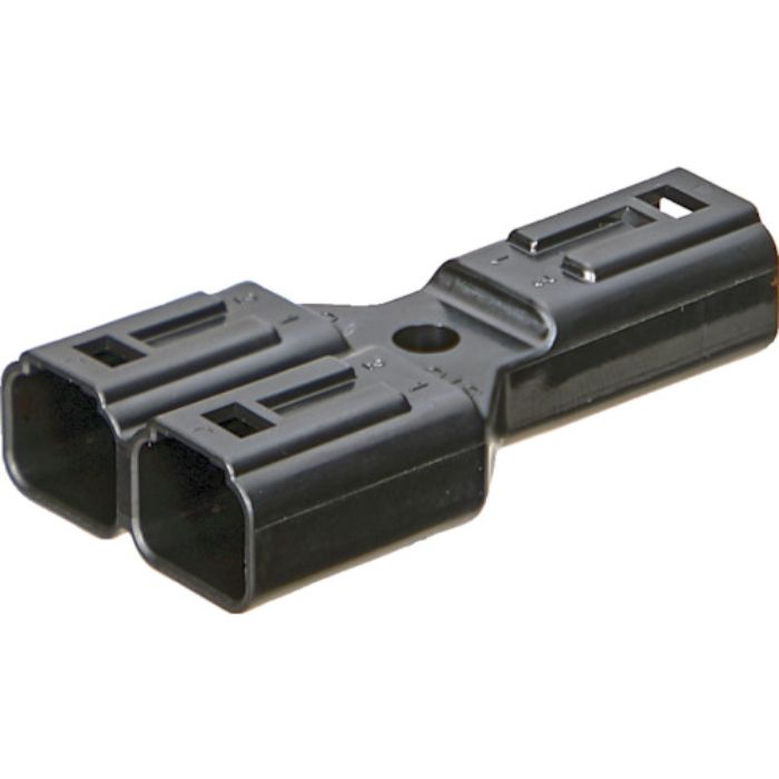 TRUSCO 防水コネクタ Y字分岐タイプ(10個入) 黒(Tcode:2566052)