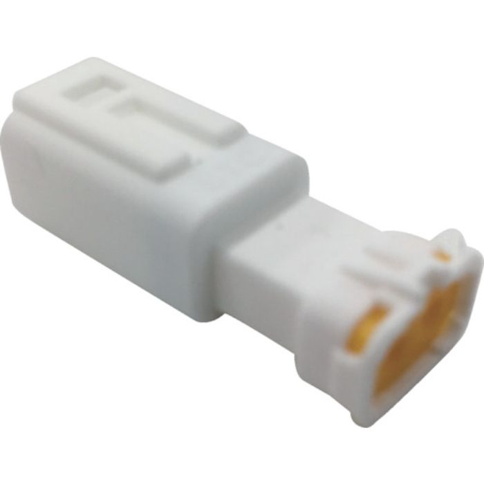 TRUSCO 防水コネクタ ソケットハウジング 2芯 中継用(10個入) 被覆外径φ1.7〜2.3 白(Tcode:2566033)