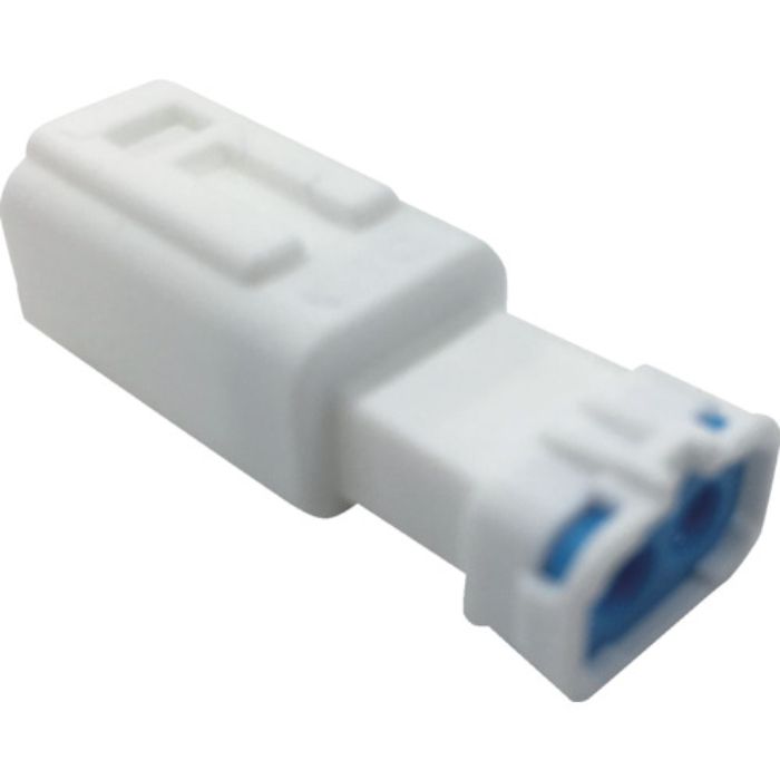 TRUSCO 防水コネクタ ソケットハウジング 2芯 中継用(10個入) 被覆外径φ2.2〜2.8 白(Tcode:2566042)