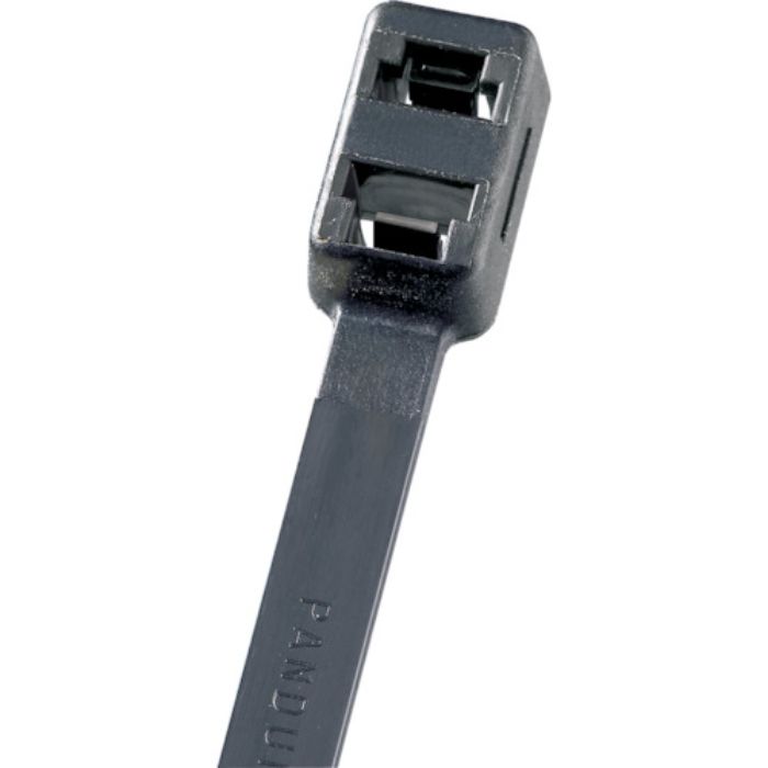 PANDUIT ダブルループ結束バンド 耐熱性黒 4.8×376×1.3 (1000本入)(Tcode:8180375)