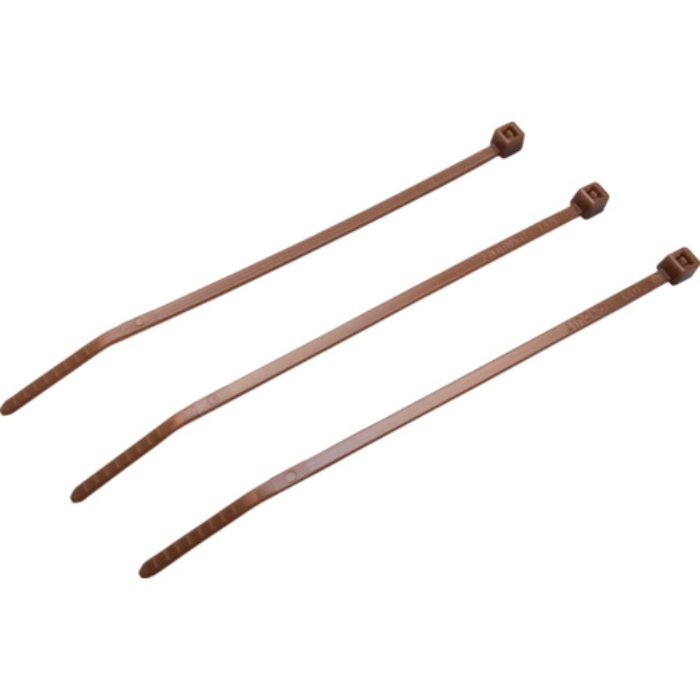 PANDUIT ナイロン結束バンド 茶 (100本入)(Tcode:8146431)