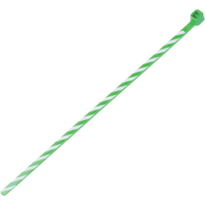 PANDUIT ストライプナイロン結束バンド 緑/白 (50本入)(Tcode:4962435)