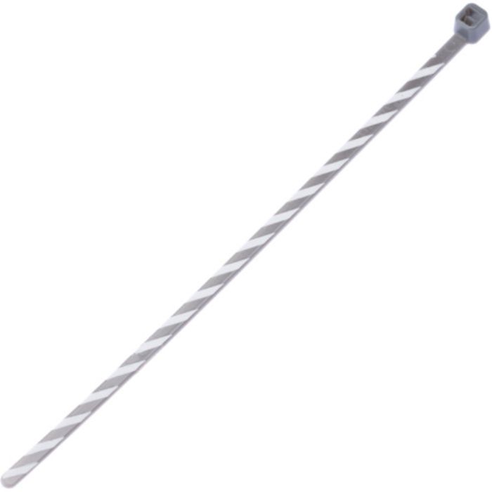 PANDUIT ストライプナイロン結束バンド グレー/白 (50本入)(Tcode:4962532)