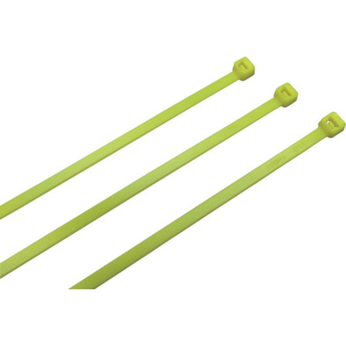 PANDUIT ナイロン結束バンド 蛍光黄 (100本入)(Tcode:8146488)