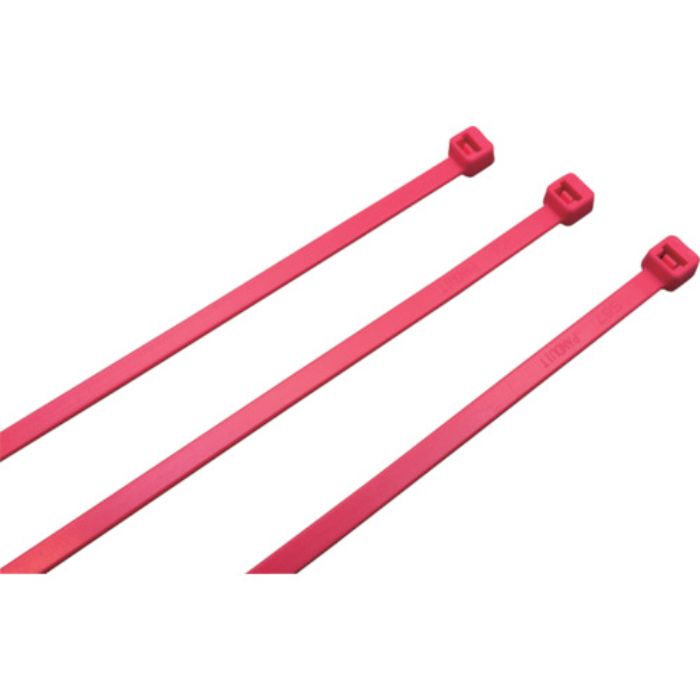PANDUIT ナイロン結束バンド 蛍光ピンク (100本入)(Tcode:8146490)
