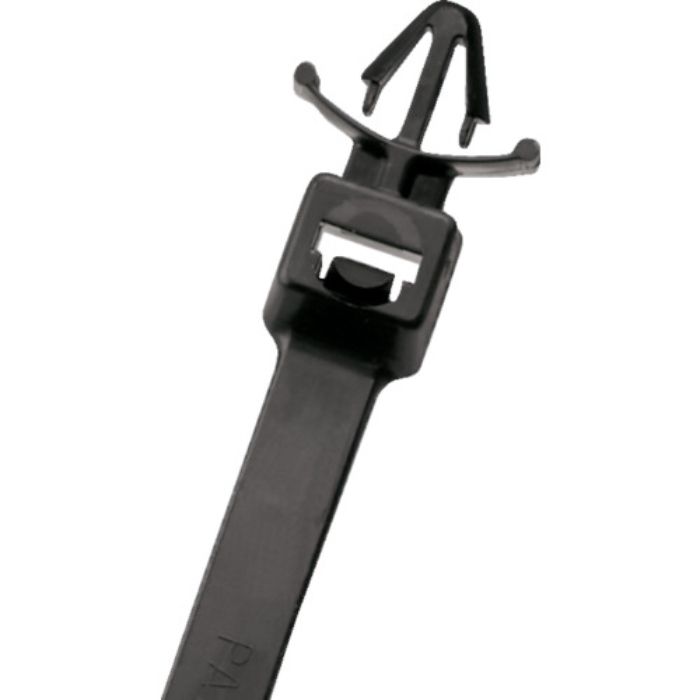 PANDUIT 押し込みタイプナイロン結束バンド 耐候性黒 (100本入)(Tcode:7851766)