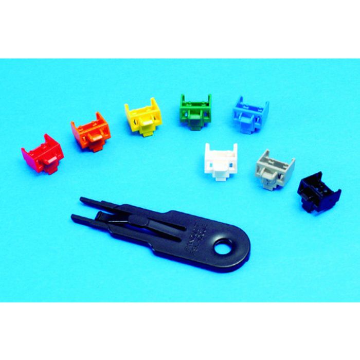 PANDUIT モジュラージャックガード 赤 (10個入)(Tcode:4045793)