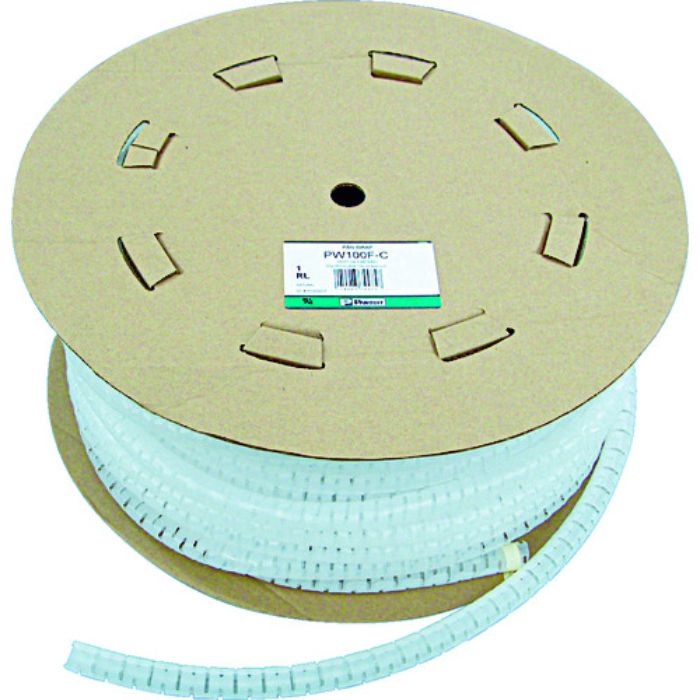 PANDUIT 電線保護チューブ スリット型スパイラル パンラップ 束線径12.0Φmm 61m巻き ナチュラル PW50F-T(Tcode:2953714)