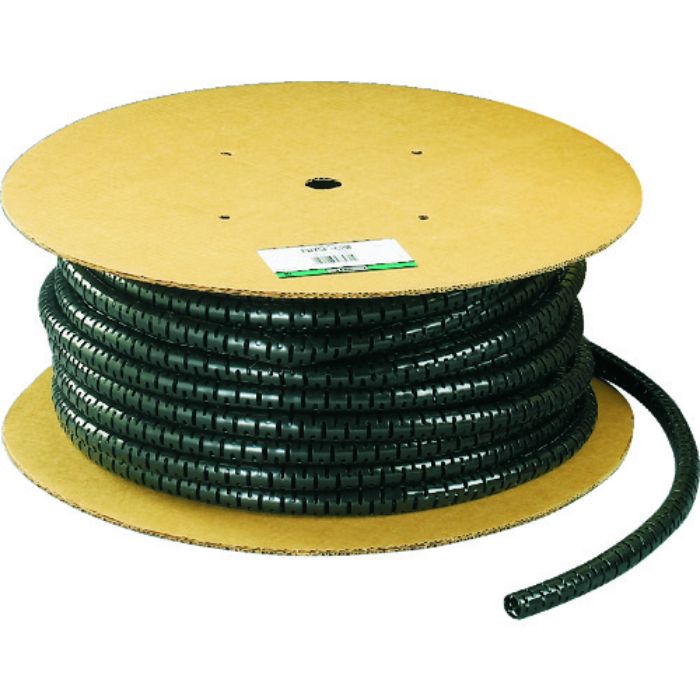 PANDUIT 電線保護チューブ スリット型スパイラル パンラップ 束線径12.0Φmm 61m巻き 黒 PW50F-T20(Tcode:2953722)