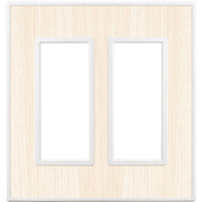 スガツネ工業 (210032221)PXP-FW02-WWスイッチプレート・コンセントプレート(2連)(Tcode:3857117)