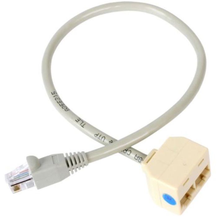 スターテック LANケーブル分岐用アダプター/2分岐/RJ45モジュラー分岐スプリッタ(Tcode:4928216)