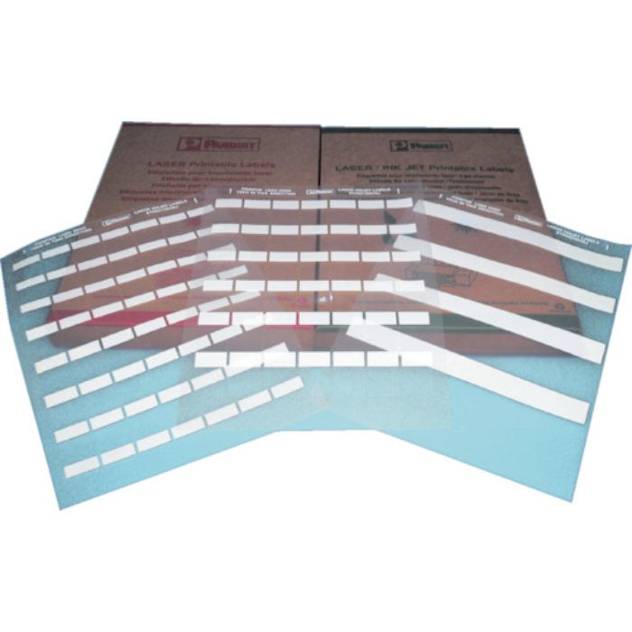 PANDUIT レーザープリンタ用セルフラミネートラベル ポリエステル 白 印字部縦12.7mmx横25.4mm 2500枚入り S100X150YAJ(Tcode:4754824)