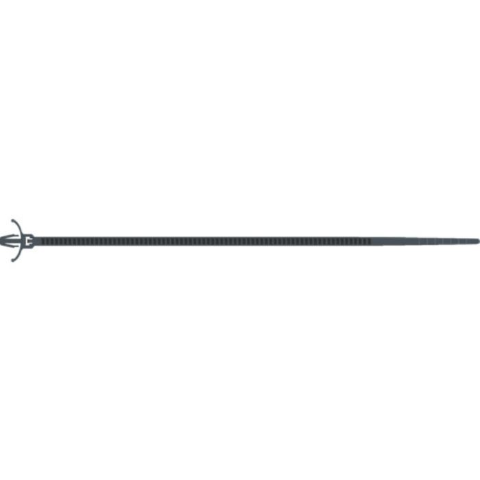 SapiSelco クリップオンケーブルタイ 3.5mm×140mm クロ 10