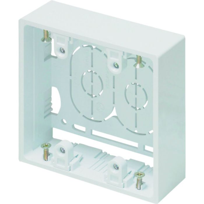 マサル ニュー・エフモール付属品 露出ボックス 2個用 浅型 ホワイト(Tcode:8112399)