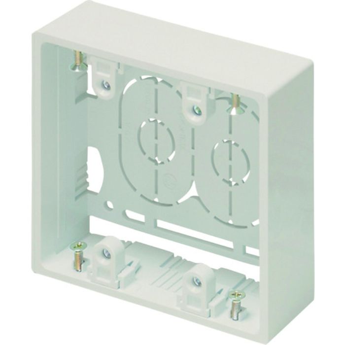 マサル ニュー・エフモール付属品 露出ボックス 2個用 浅型 ミルキーホワイト(Tcode:8112400)