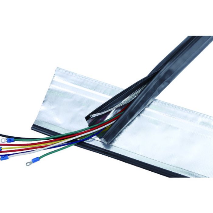 TRUSCO 電磁波シールド結束チューブ ジッパータイプ 30Φ10m(Tcode:1832530)
