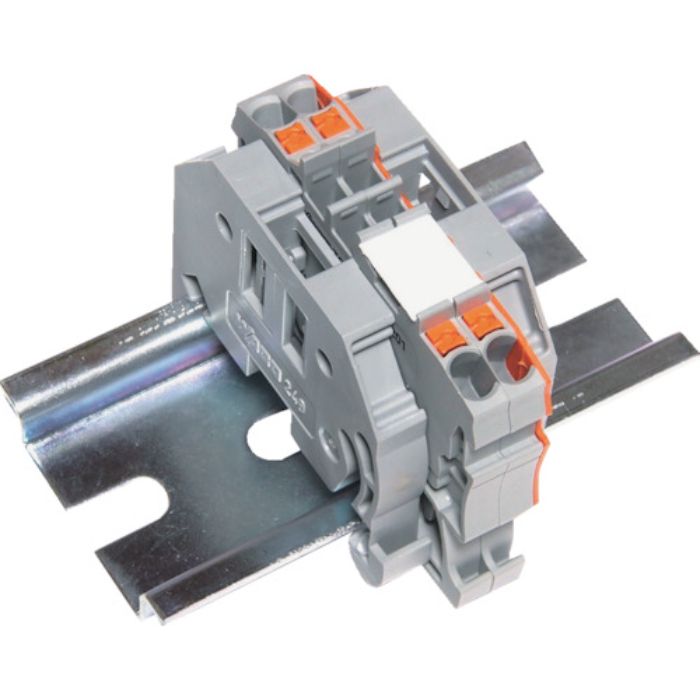 TRUSCO スプリング式端子台2線式 2極 電線サイズ0.25〜1.5(Tcode:2573039)