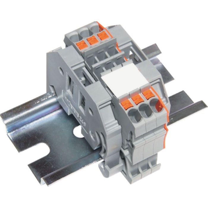 TRUSCO スプリング式端子台2線式 3極 電線サイズ0.25〜1.5(Tcode:2573035)