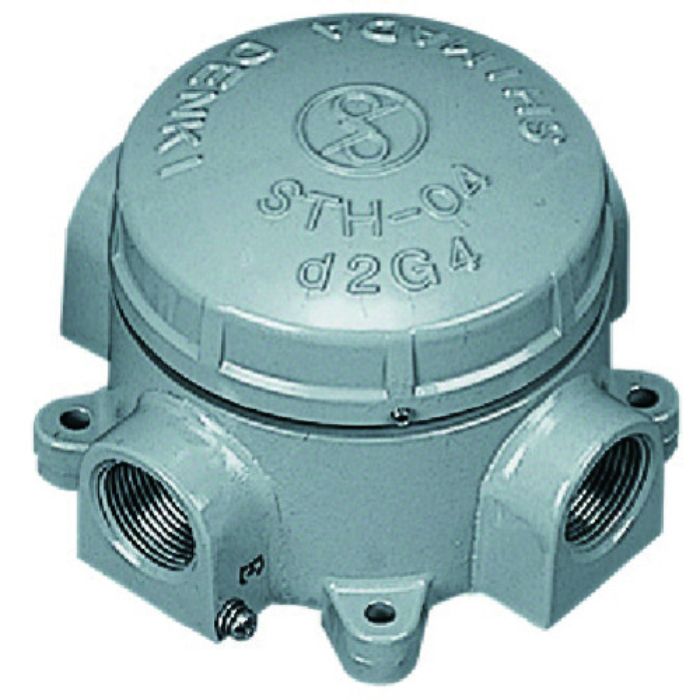 島田 アルミニウム合金鋳物 耐圧防爆構造ターミナルボックス(三方向) PF1/2(Tcode:2813068)