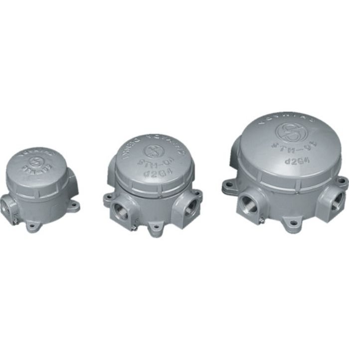 島田 アルミニウム合金鋳物 耐圧防爆構造ターミナルボックス(三方向) PF3/4(Tcode:2813076)