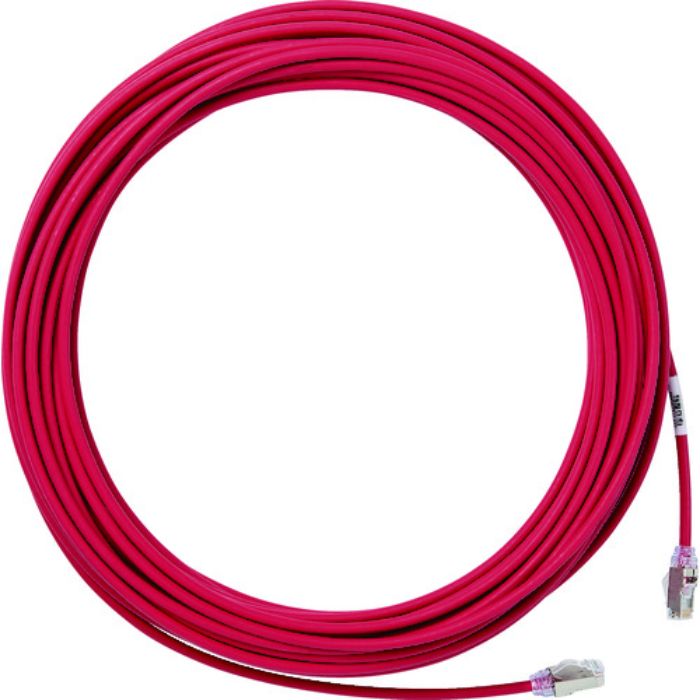 PANDUIT カテゴリ6A細径シールドパッチコード 10m 赤(Tcode:8367593)