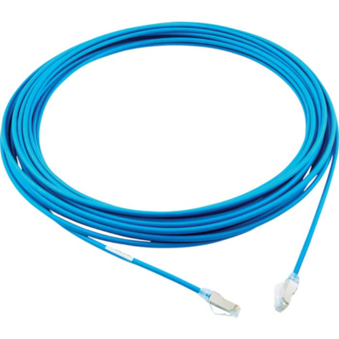 PANDUIT カテゴリ6A細径シールドパッチコード 15m 青(Tcode:7852282)