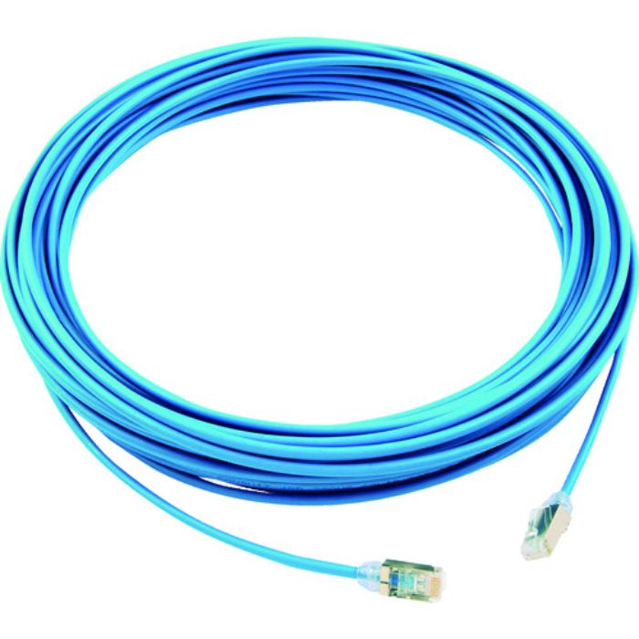 PANDUIT カテゴリ6A細径シールドパッチコード 20m 青(Tcode:1141063)