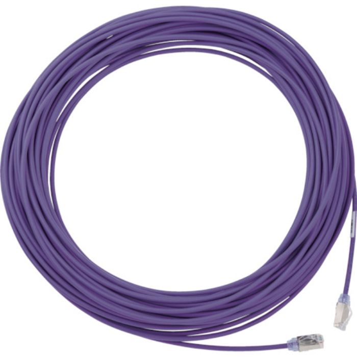 PANDUIT カテゴリ6A細径シールドパッチコード 20m 紫(Tcode:8367602)