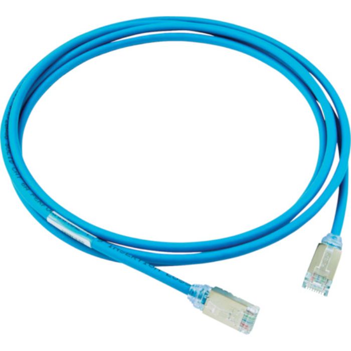 PANDUIT カテゴリ6A細径シールドパッチコード 2m 青(Tcode:7852304)