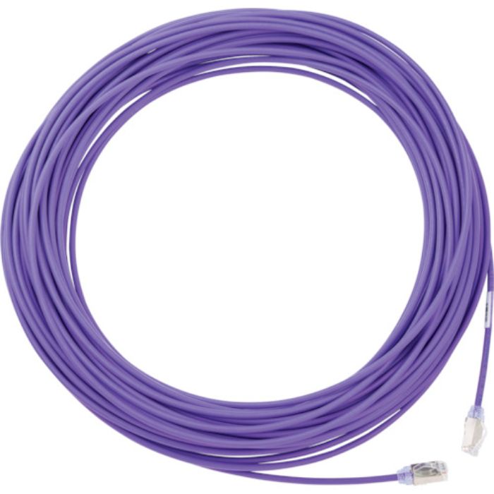 PANDUIT カテゴリ6A細径シールドパッチコード 30m 紫(Tcode:8291311)