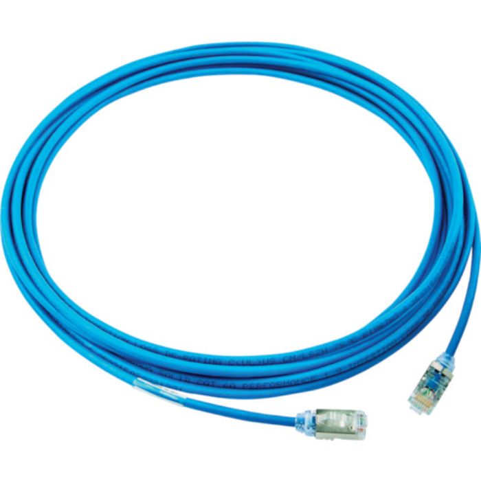 PANDUIT カテゴリ6A細径シールドパッチコード 5m 青(Tcode:7852321)